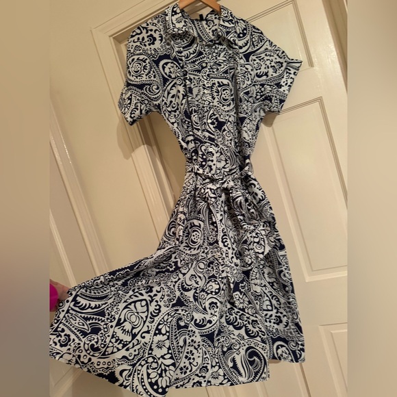 Talbots Poplin Shirt Dress - Picture 6 of 8